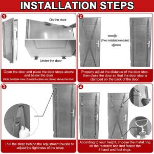 Premium Door Sex Swing - Adjustable Adult Bondage Sling with Heavy Duty Straps for Couples